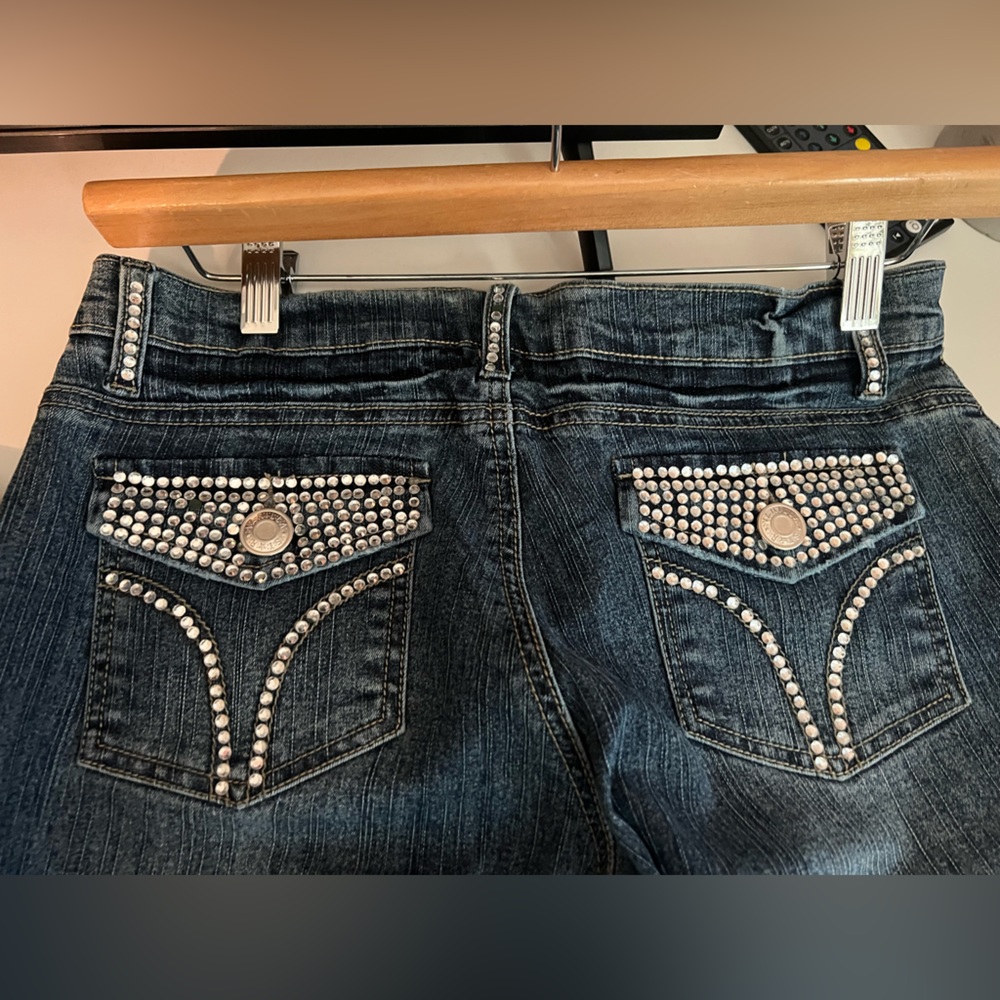 bootcut low rise vintage vanilla jeans! worn once and originally $70! size s-m - Picture 1 of 5
